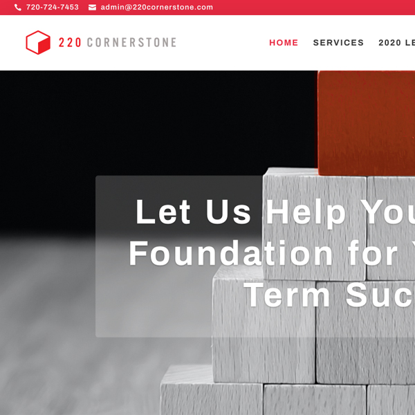 220 Cornerstone Web Site Redesign